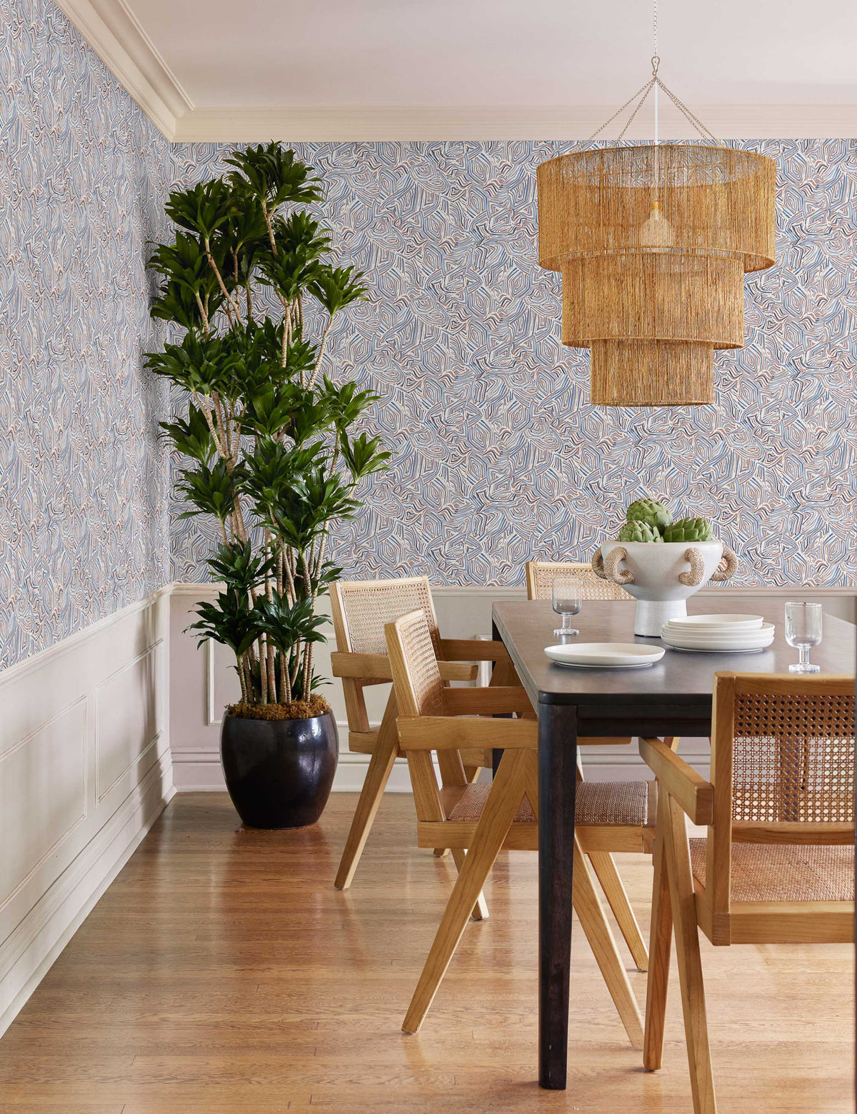 Chavette Chandelier, Natural - Dining Room Chandelier Fixture