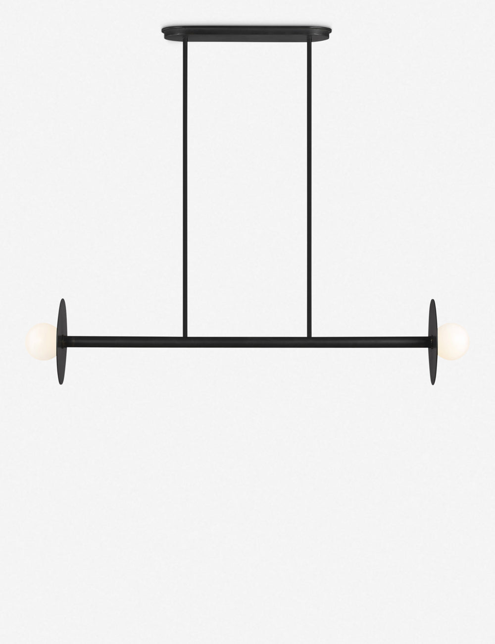 Nodes Medium Linear Chandelier - Dining Room Chandelier Fixture in a room