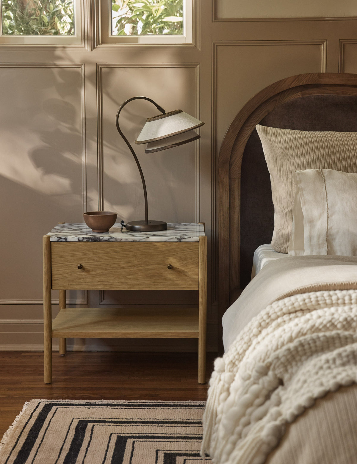 Pittman Table Lamp - Designer Table Lamp for Nightstands Light