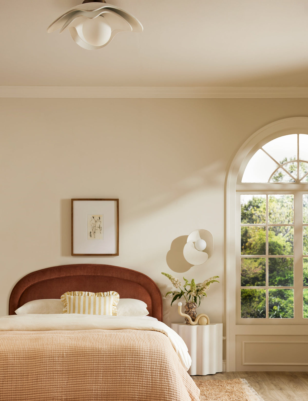 Soft Petal Flush Mount Light - Flush Mount Ceiling Light for Hallways in a room
