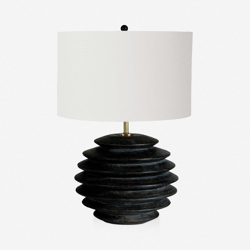 Accordion Round Table Lamp - Designer Table Lamp for Nightstands