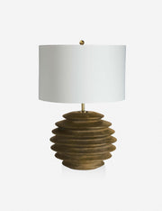 Accordion Round Table Lamp - Designer Table Lamp for Nightstands