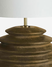 Accordion Round Table Lamp - Designer Table Lamp for Nightstands