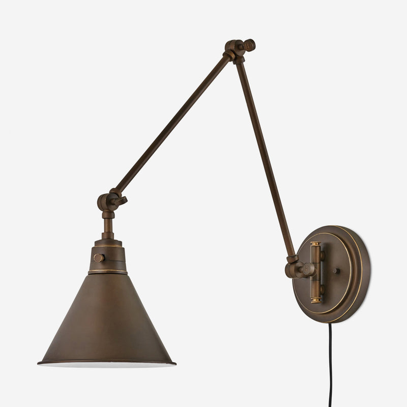 Lennon Plug-In Articulating Sconce - Wall Sconce Lighting for Bedrooms