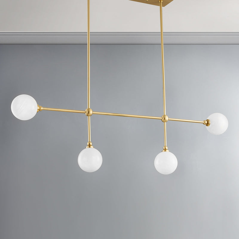 Helia Linear Chandelier - Dining Room Chandelier Fixture Modern Home