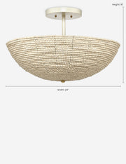 Essie Semi-Flush Mount Light - Semi Flush Ceiling Light for Bedrooms