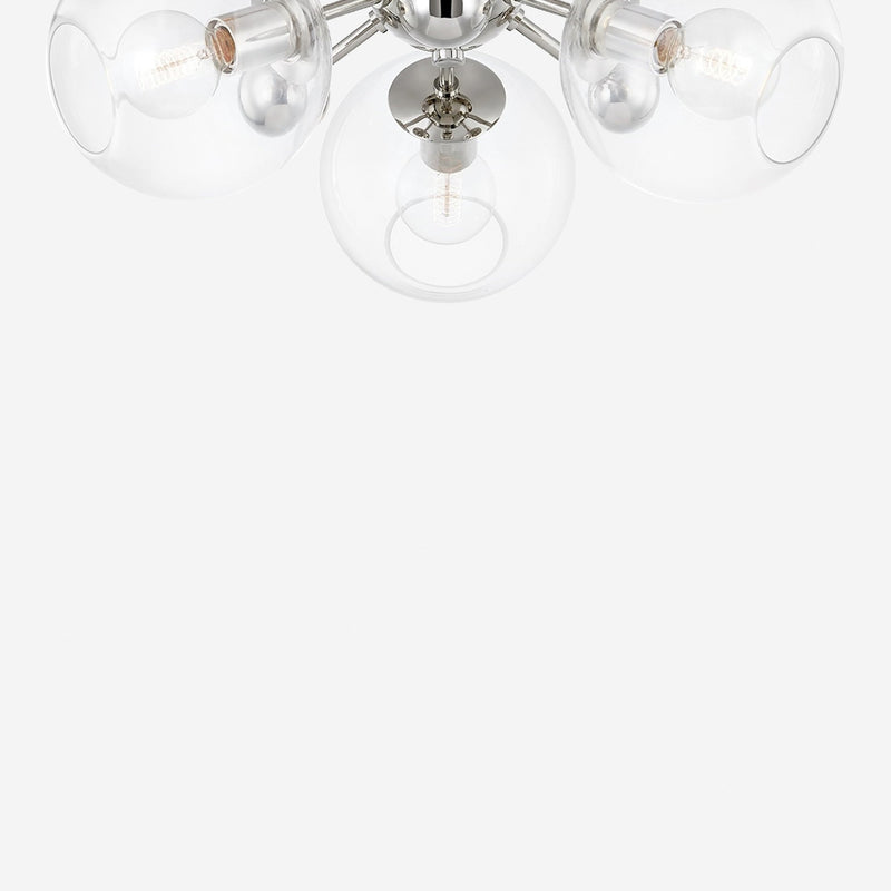 Crystal Semi-Flush Mount Light - Semi Flush Ceiling Light for Bedrooms