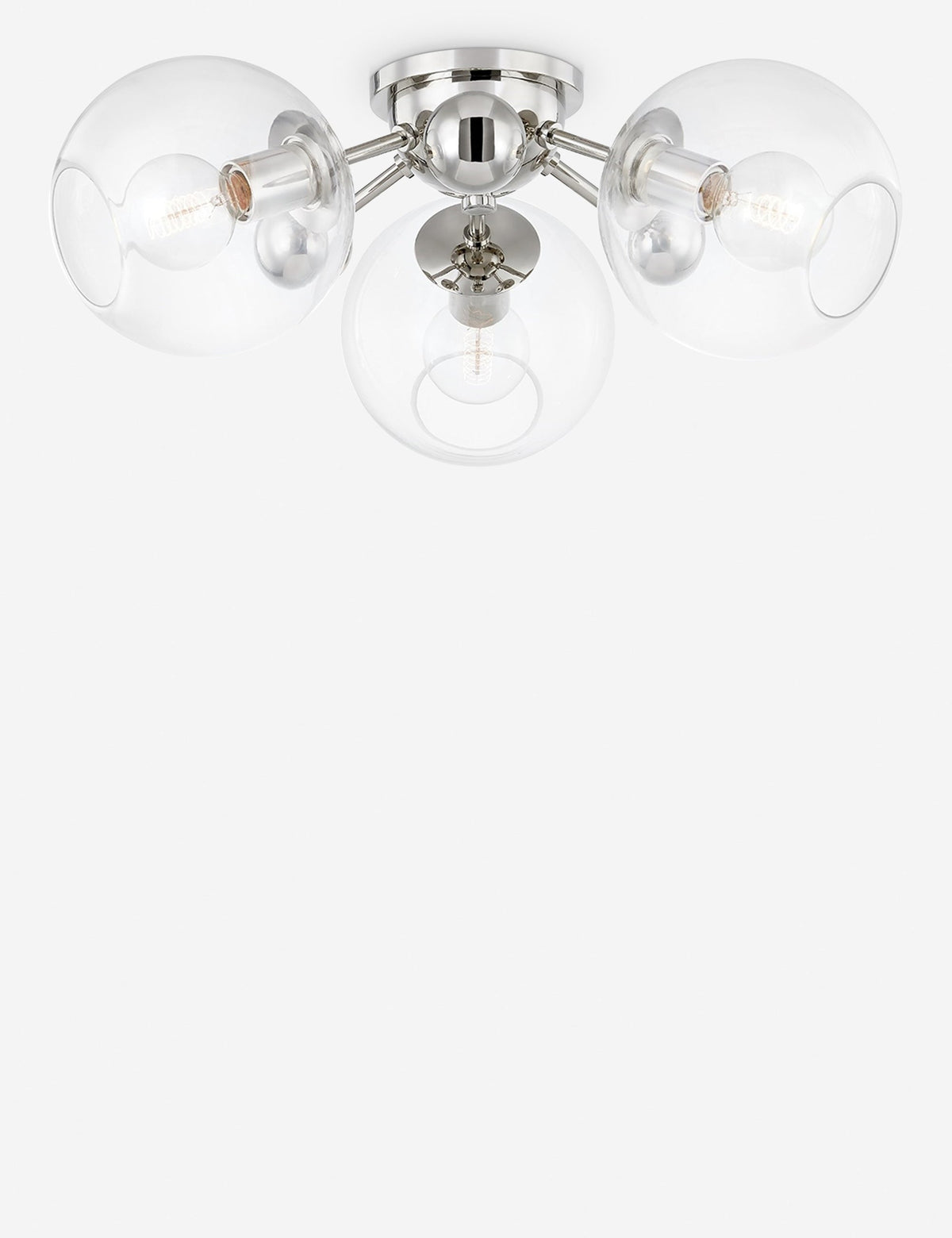 Crystal Semi-Flush Mount Light - Semi Flush Ceiling Light for Bedrooms in a room