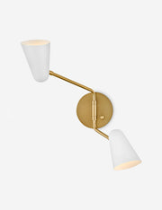 Mancini Double Sconce - Wall Sconce Lighting for Bedrooms Fixture