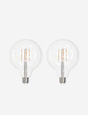 G40 LED Filament Bulb (Set of 2) - LED Light Bulb Set Energy Efficient