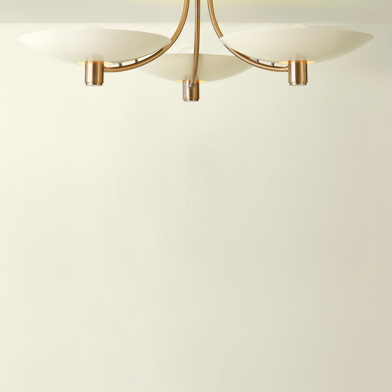 Taro Semi-Flush Mount Light - Semi Flush Ceiling Light for Bedrooms