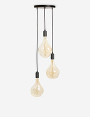 Triple Pendant Light with Voronoi II - Modern Ceiling Pendant Light