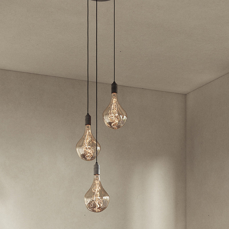 Triple Pendant Light with Voronoi II - Modern Ceiling Pendant Light
