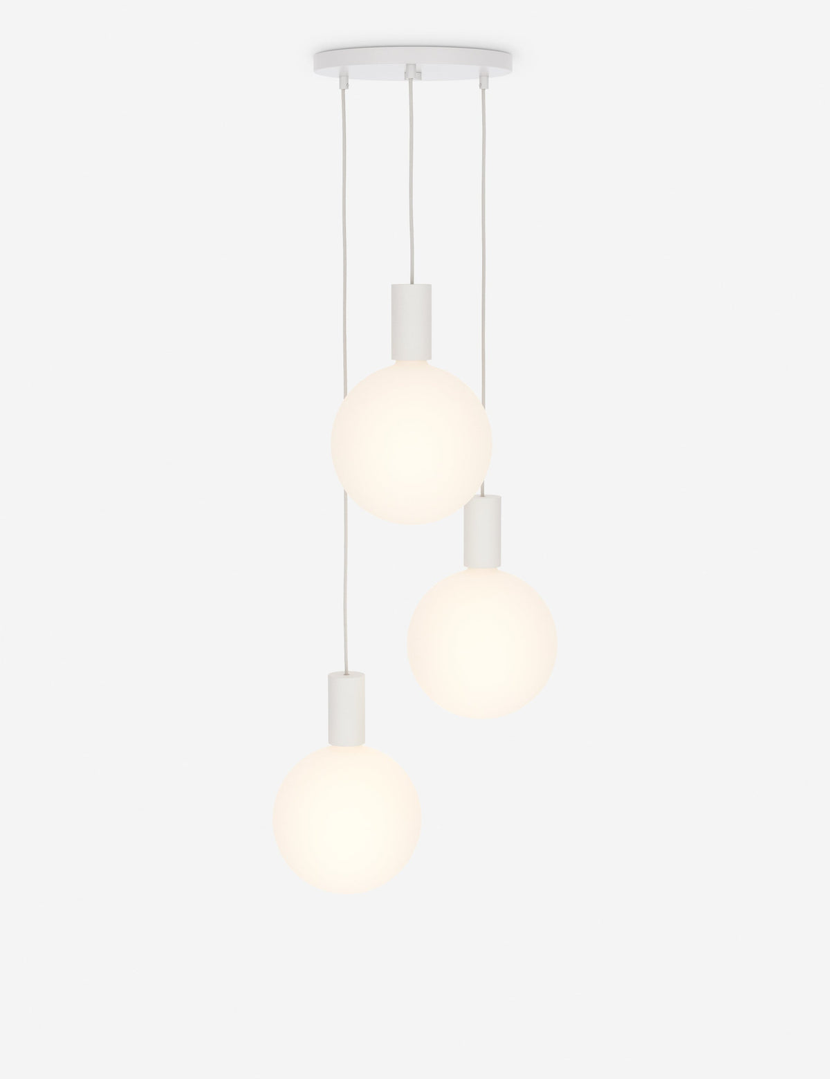 Alumina Triple Pendant Light - Modern Ceiling Pendant Light Fixture in a room