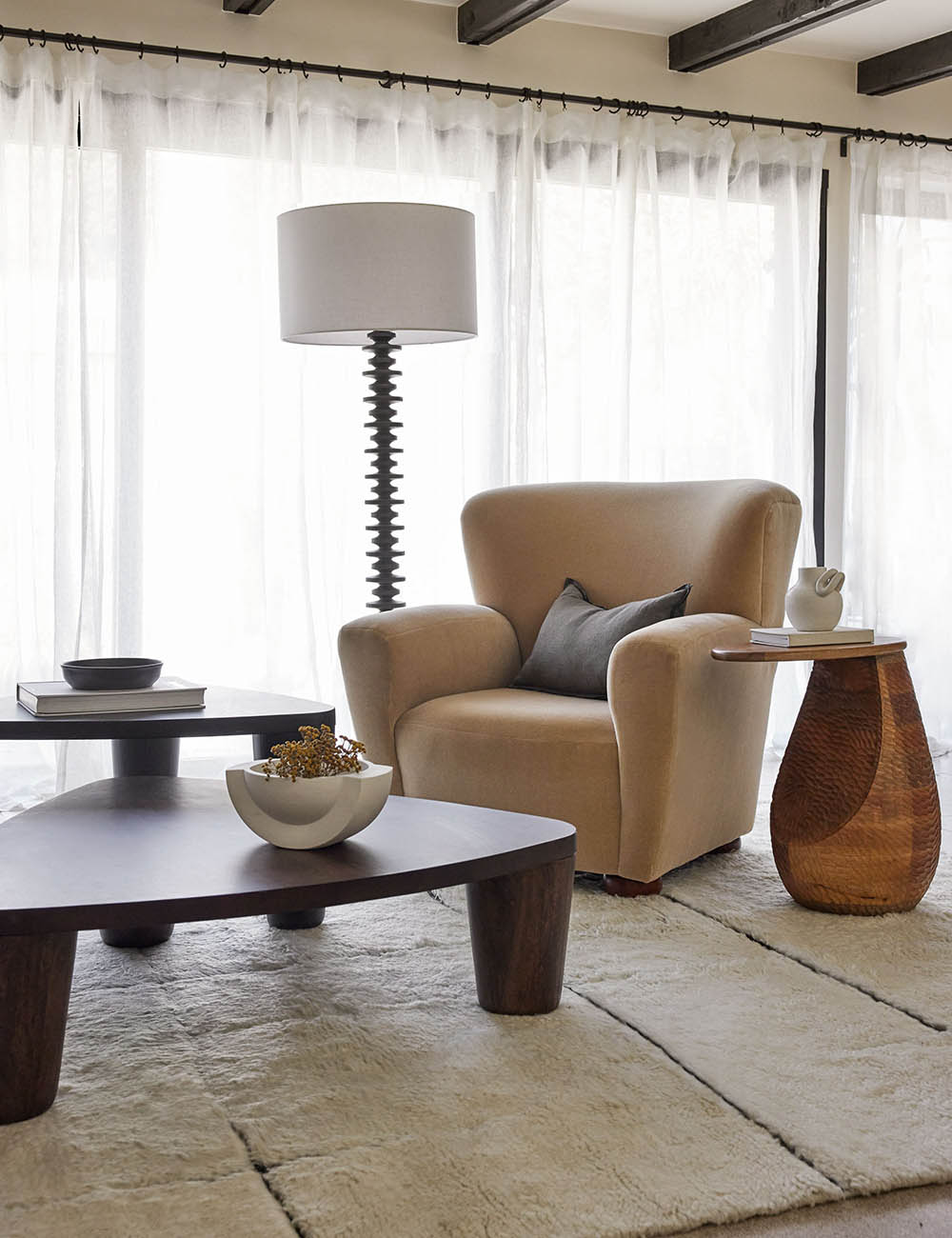 Fishbone Floor Lamp - Living Room Floor Lamp for Living Rooms in a room