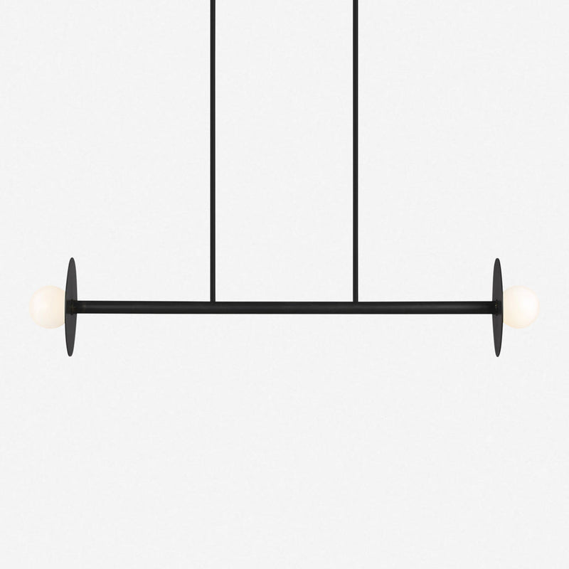 Nodes Medium Linear Chandelier - Dining Room Chandelier Fixture