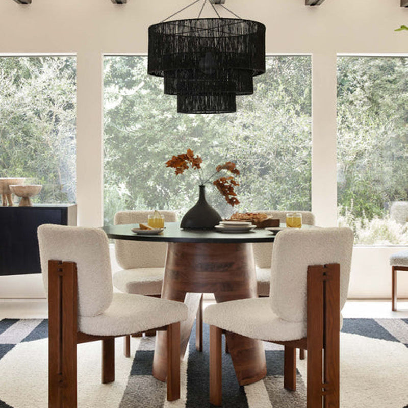 Chavette Chandelier, Black - Dining Room Chandelier Fixture Light