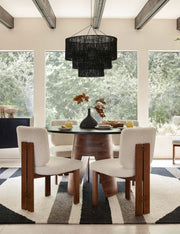 Chavette Chandelier, Black - Dining Room Chandelier Fixture Light