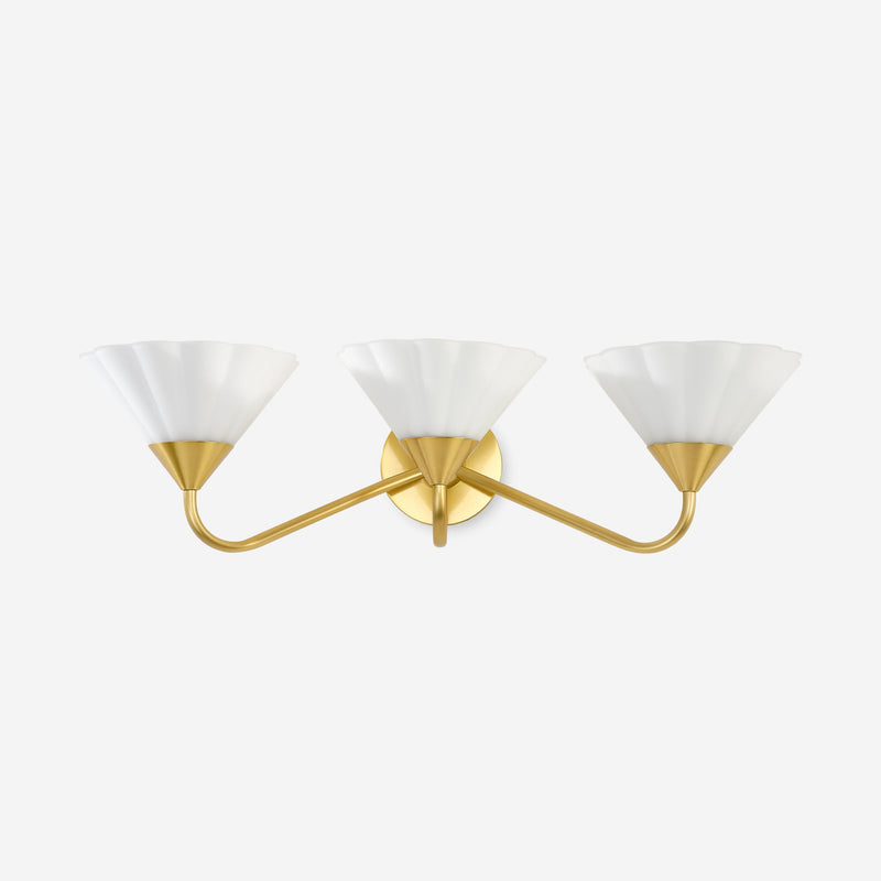 Brennan 3-Light Sconce - Wall Sconce Lighting for Bedrooms Fixture