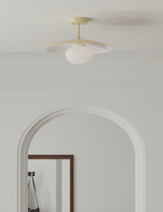 Shah Semi-Flush Mount Light - Semi Flush Ceiling Light for Bedrooms
