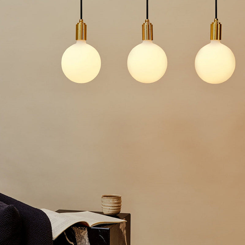 Triple Linear Pendant Light with Sphere IV - Linear Pendant Light