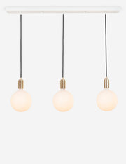 Triple Linear Pendant Light with Sphere IV - Linear Pendant Light