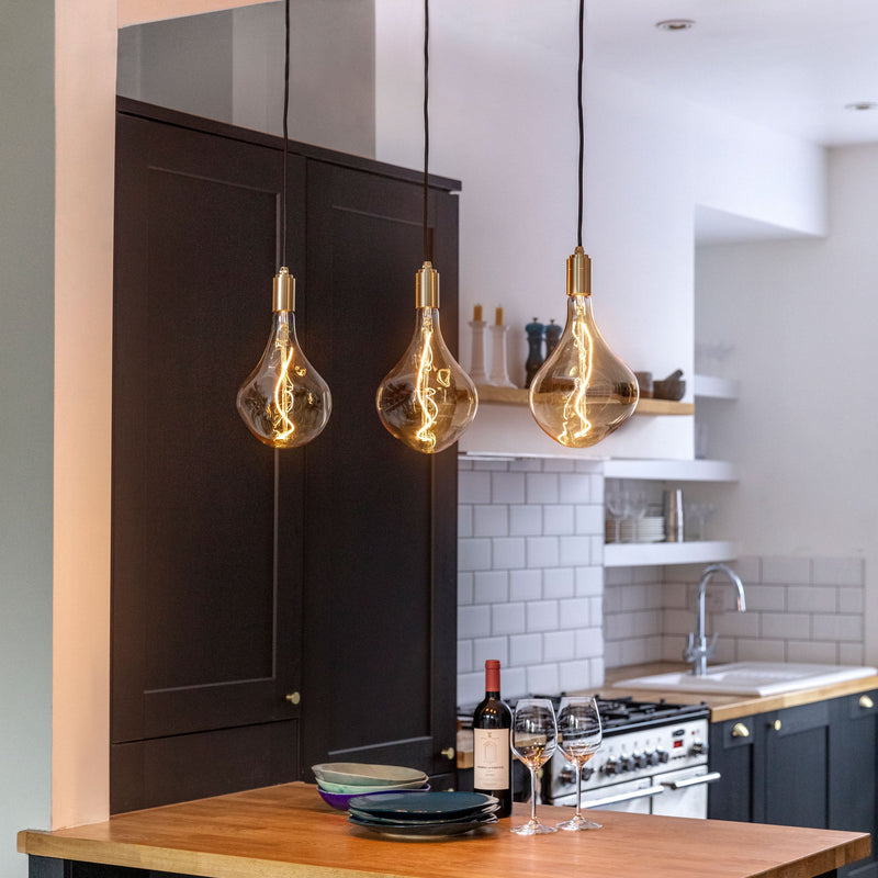 Triple Linear Pendant Light with Voronoi II - Linear Pendant Light
