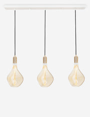 Triple Linear Pendant Light with Voronoi II - Linear Pendant Light
