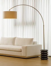 Linus Arc Floor Lamp - Living Room Floor Lamp for Living Rooms
