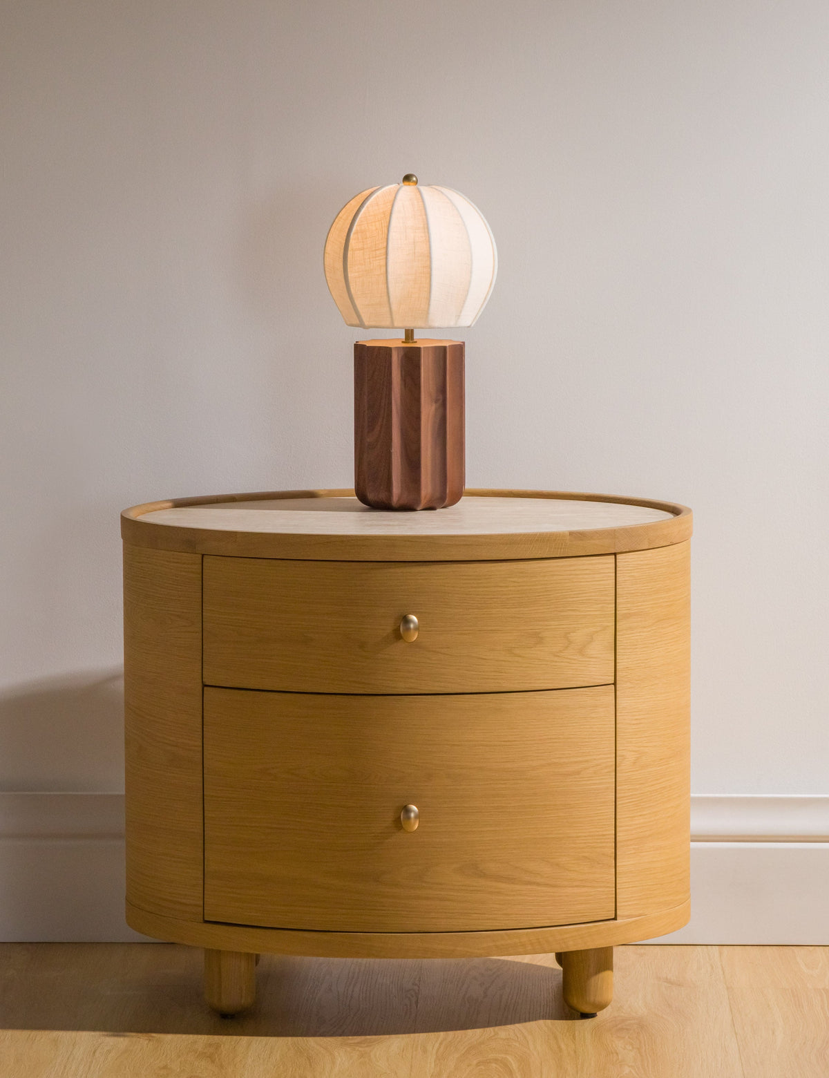 Riviera Table Lamp - Designer Table Lamp for Nightstands Light in a room
