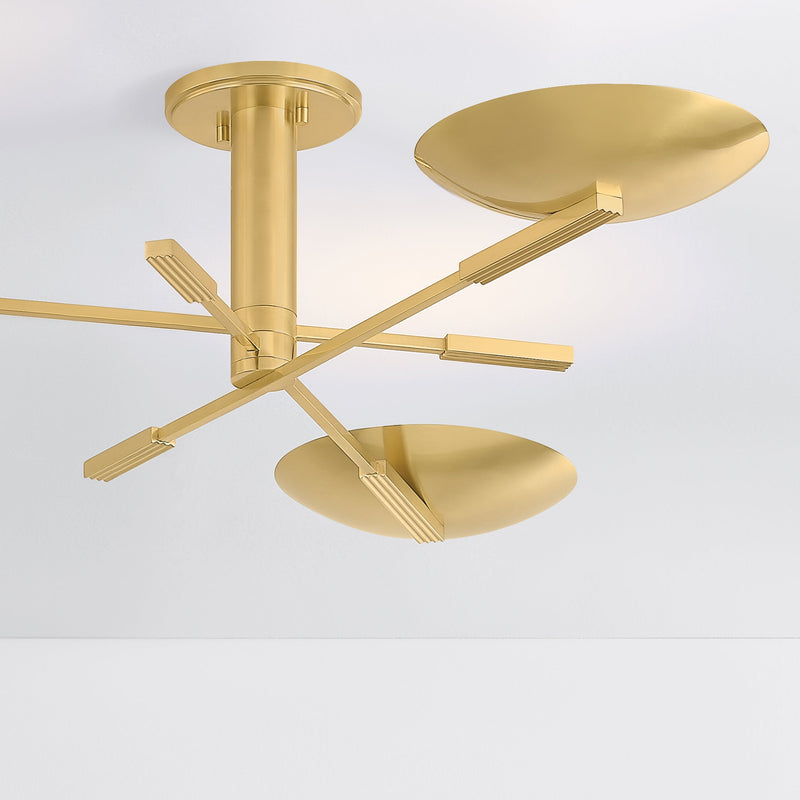 Marzio Semi-Flush Mount Light - Semi Flush Ceiling Light for Bedrooms