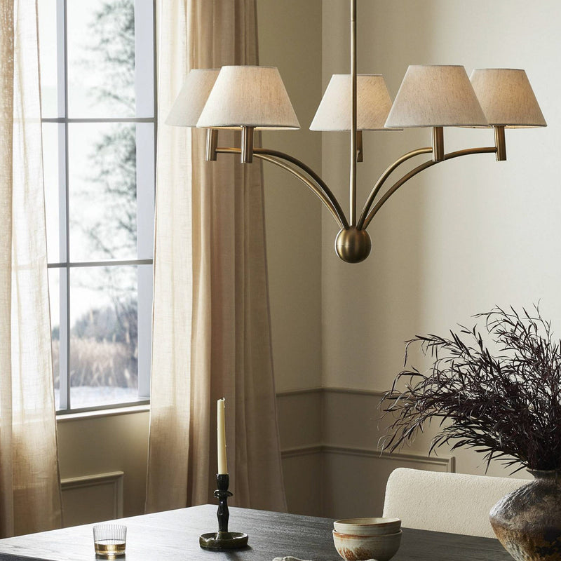 Fanning Chandelier - Dining Room Chandelier Fixture for Dining Rooms
