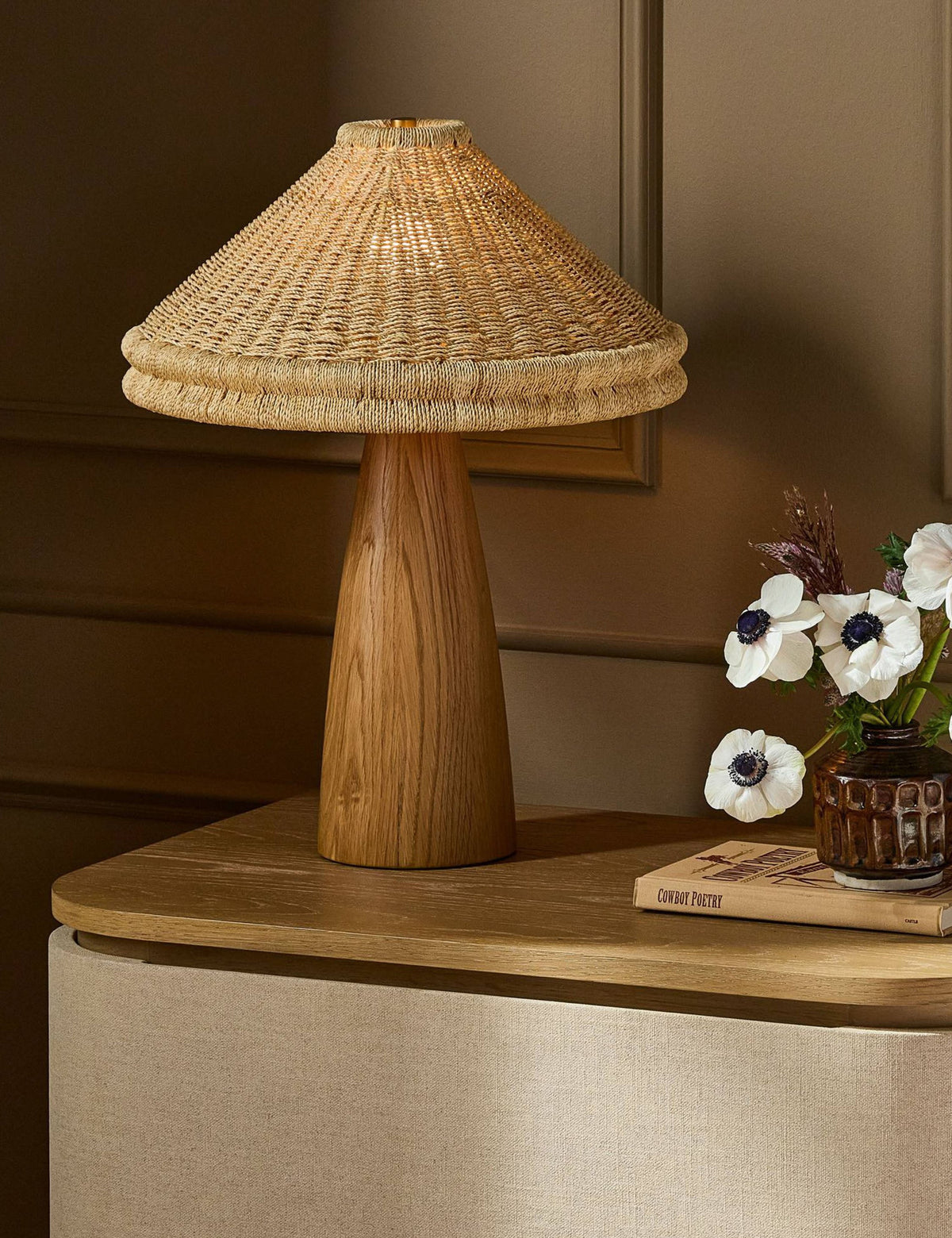 Bassett Table Lamp - Designer Table Lamp for Nightstands Light in a room