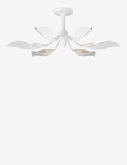 Popelin Semi-Flush Mount Light - Semi Flush Ceiling Light for Bedrooms