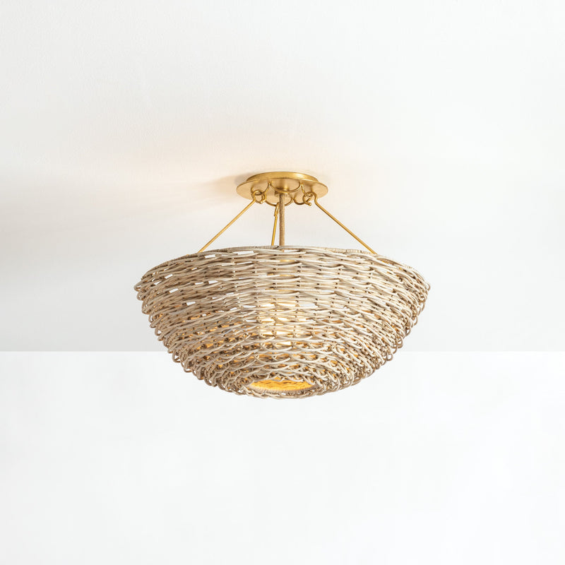Rakesh Semi-Flush Mount Light - Semi Flush Ceiling Light for Bedrooms