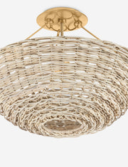 Rakesh Semi-Flush Mount Light - Semi Flush Ceiling Light for Bedrooms