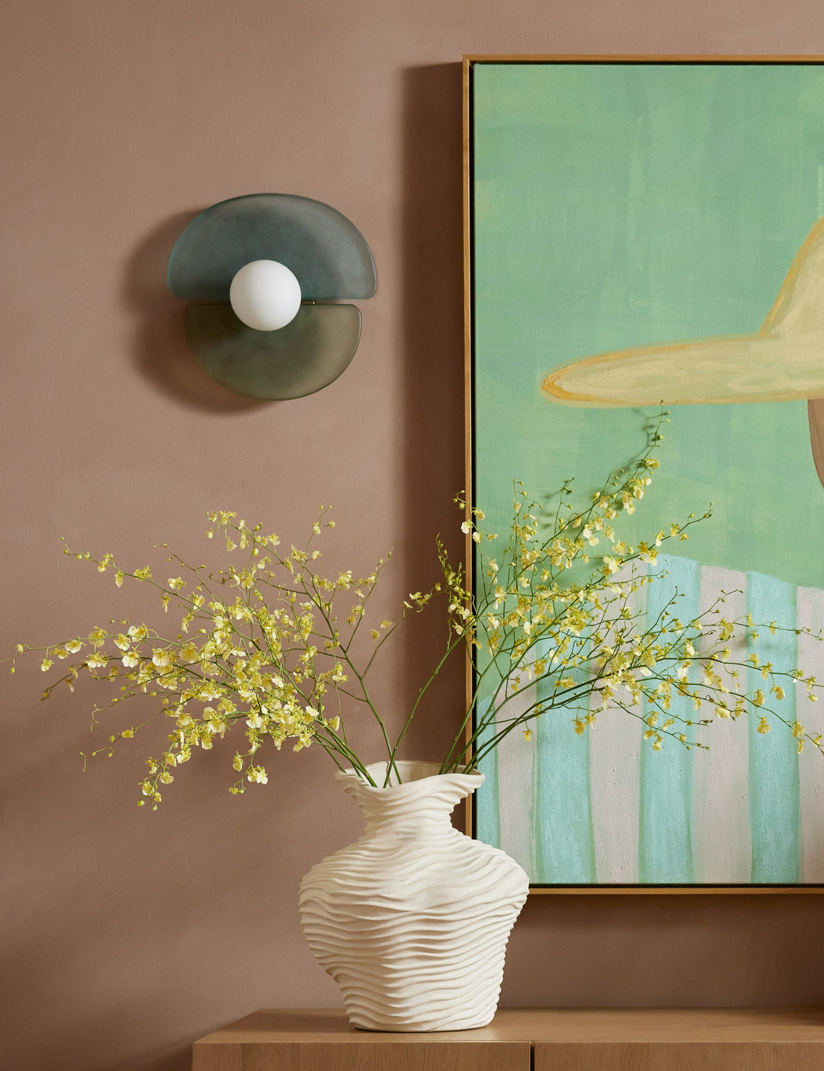 Moody Sconce - Wall Sconce Lighting for Bedrooms Modern Wall Light in a room