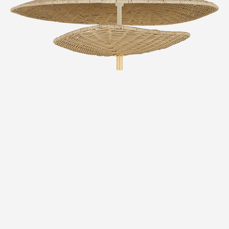 Iverley Semi-Flush Mount Light - Semi Flush Ceiling Light for Bedrooms