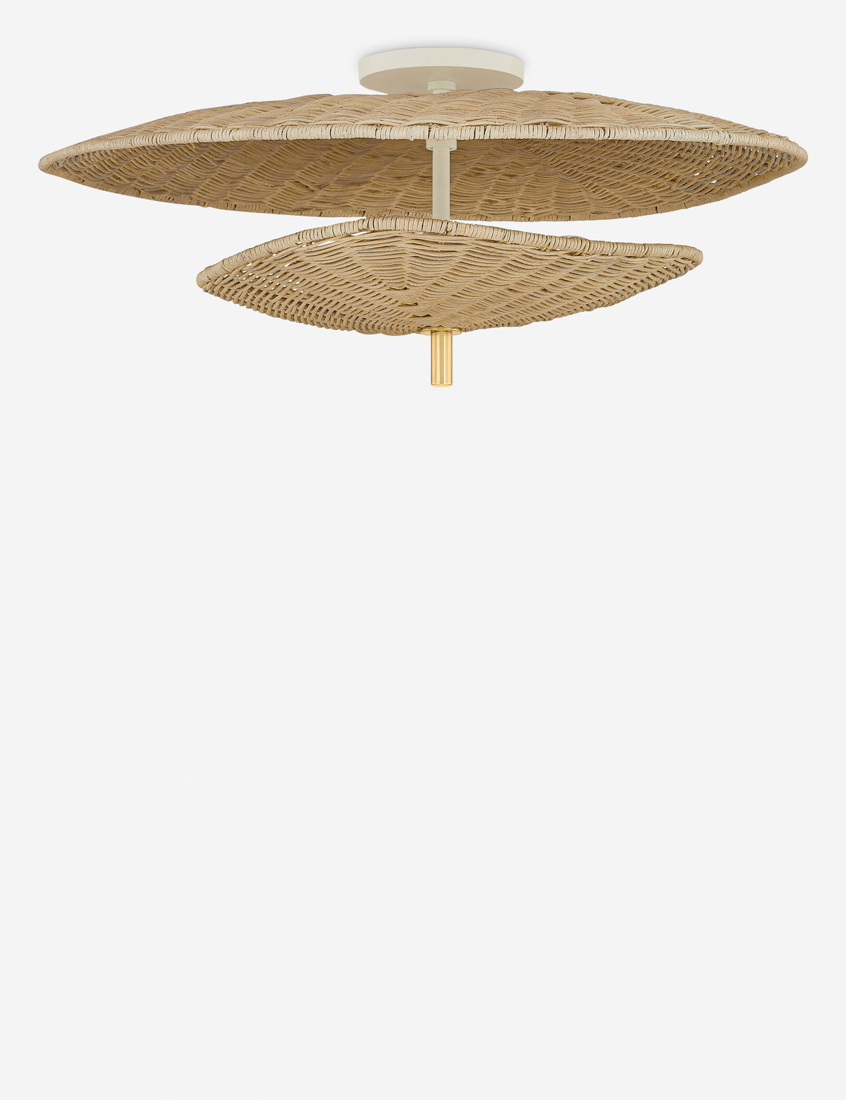 Iverley Semi-Flush Mount Light - Semi Flush Ceiling Light for Bedrooms