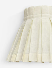 Solid Classic Box Pleat Lampshade - Designer Table Lamp Light