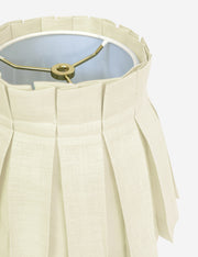 Solid Classic Box Pleat Lampshade - Designer Table Lamp Light