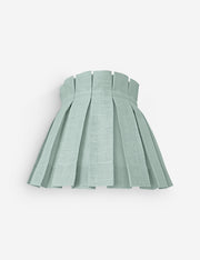 Solid Classic Box Pleat Lampshade - Designer Table Lamp Light