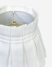 Solid Classic Box Pleat Lampshade - Designer Table Lamp Light