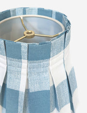 Plaid Classic Box Pleat Lampshade - Designer Table Lamp Light
