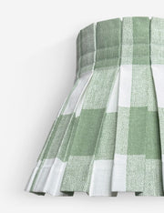 Plaid Classic Box Pleat Lampshade - Designer Table Lamp Light