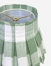 Plaid Classic Box Pleat Lampshade - Designer Table Lamp Light