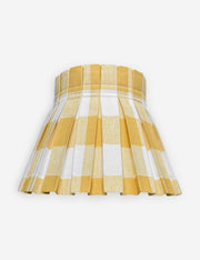 Plaid Classic Box Pleat Lampshade - Designer Table Lamp Light