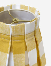 Plaid Classic Box Pleat Lampshade - Designer Table Lamp Light