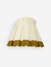 Color Block Classic Box Pleat Lampshade - Designer Table Lamp
