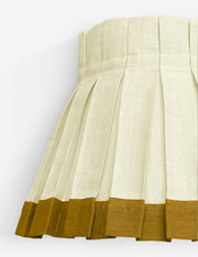 Color Block Classic Box Pleat Lampshade - Designer Table Lamp